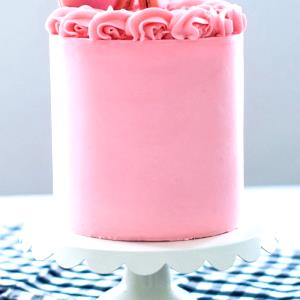 1 Piece (1/10 1-layer, 8 Or 9 Dia) Butter Cake with Icing