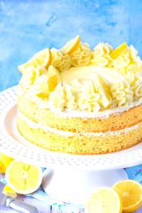 1 Piece (1/10 8 Or 9 Dia) Lemon Cake without Icing