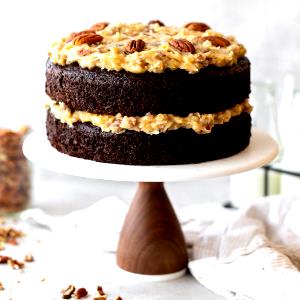1 Piece (1/12 2-layer, 8 Or 9 Dia) German Chocolate Cake with Icing and Filling