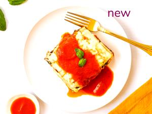 1 Piece (1/6 8 Square, Approx 2-1/2 X 4) Meatless Lasagna