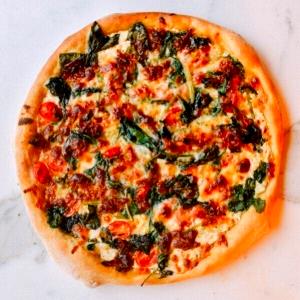 1 Piece (1/8 12 Dia) Pizza with Beans and Vegetables