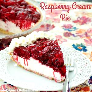 1 Piece (1/8 9 Dia) Raspberry Cream Pie