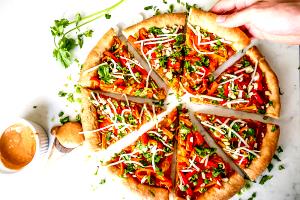 1 Pizza (12 Dia) Pizza with Beans and Vegetables