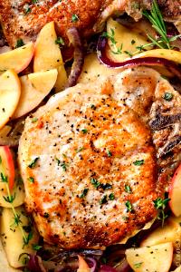 1 pork chop Apple & Sage Pork Chops