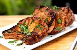 1 pork chop Wood-Fire Grilled Pork Chop