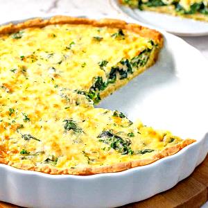 1 Quiche (8 Dia) Keto Spinach Quiche