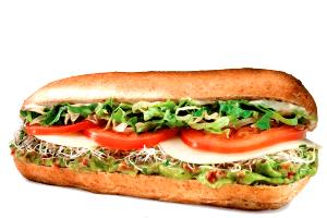 1 sandwich (162 g) 6 Veggie Delite