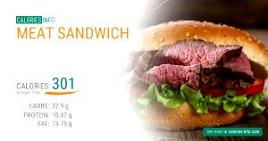 1 sandwich (223 g) 6 Roast Beef