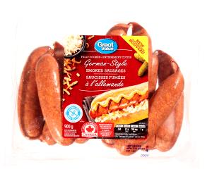 1 sausage (90 g) Real German Sausages