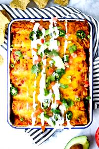 1 serving (13 oz) Chicken Enchiladas