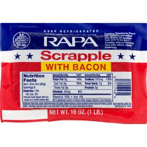 1 serving (2 oz) Scrapple with Bacon
