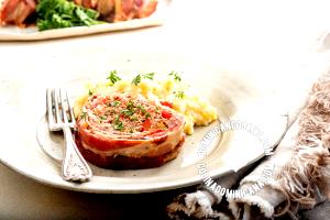 1 Serving (3 X 1 X 2) Puerto Rican Style Meat Loaf (Albondigon)