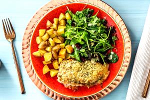 1 serving (494 g) Presto Pesto Panko Chicken