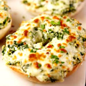 1 Serving Artichoke & Spinach Pizza Bagel