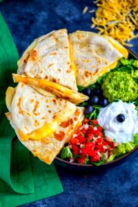 1 Serving Lettuce, Sour Cream, Pico De Gallo, And Mixed Cheese (1 Flag)