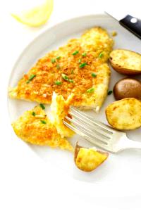 1 Serving Parmesan-Crusted Sole, Dinner