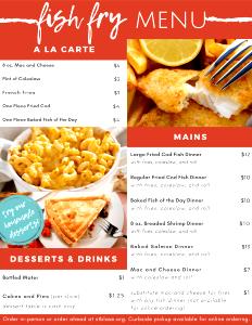 1 Serving Seniors Fried Haddock A La Carte