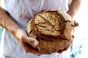 1 Serving Stone-Milled Rye Miche