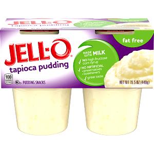 1 Serving Tapioca Pudding Snacks, Nonfat