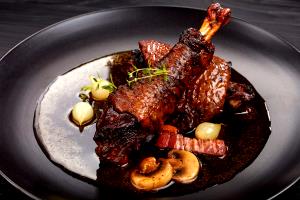 1 Serving Twin Lobster Tails, Coq Au Vin