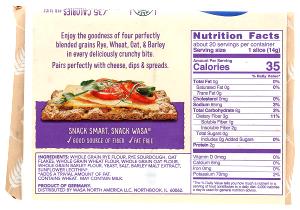 1 slice (11 g) Traditional Crispbread