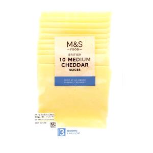 1 slice (28 g) Medium Cheddar Thick Slices