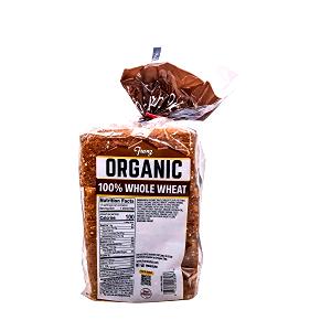 1 slice (43 g) Organic 100% Whole Wheat Bread