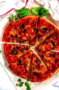 1 Slice Medium Pepperoni & Mushroom Pizza