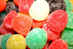 1 Small (1/2 Dia) Gumdrops (Jelly Pieces) Candies