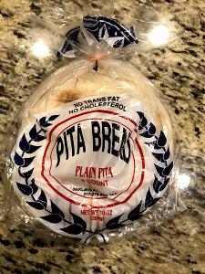 1 small pita Plain Pita Bread