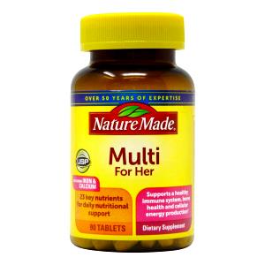 1 tablet Multi For Her with Iron & Calcium