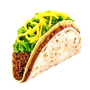 1 taco Double Decker Taco