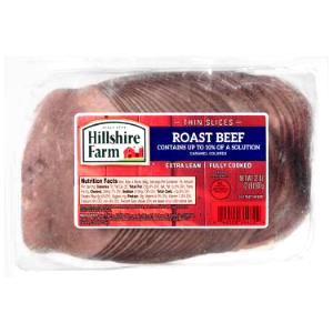 1 Thick Slice (approx 4-1/2 X 2-1/2 X 3/8) Roast Beef (Lean Only Eaten)