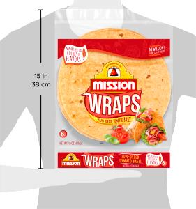 1 tortilla (70 g) Sun-Dried Tomato Basil Wraps