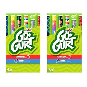 1 tube (64 g) Go-Gurt Portable Lowfat Yogurt - Berry Blue Blast, Chill Out Cherry