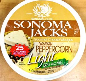 1 wedge (19 g) Parmesan Peppercorn Cheese Wedge