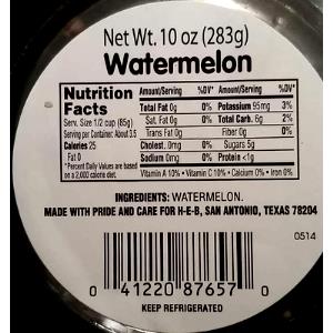 1 Wedge (approx 1/16 Melon) Watermelon