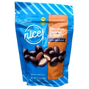 10 pieces (40 g) Dark Chocolate Covered Almonds