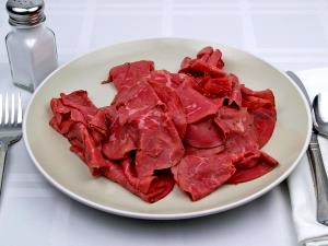 100 G Lamb Leg (Whole (Shank and Sirloin) Lean Only, Trimmed to 1/4 Fat, Choice Grade)