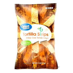 11 chips (1 oz) White Corn Tortilla Strips