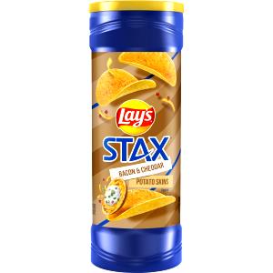 12 chips (28 g) Stax Bacon & Cheddar Potato Skins