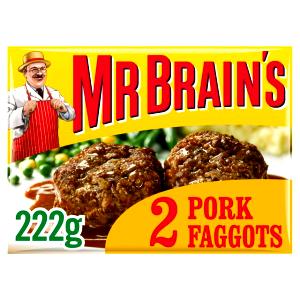 2 faggots (192 g) Pork Faggots