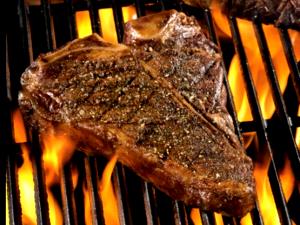 3 Oz ( 1 Serving ) Beef T-Bone Steak (Lean Only, Trimmed to 1/4 Fat, Cooked, Broiled)