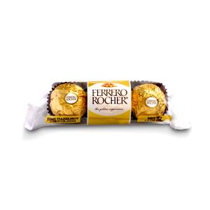 3 pieces (38 g) Ferrero Rocher Hazelnut Chocolates