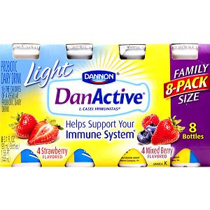 3.3 Fl Oz Danactive, Strawberry, Light
