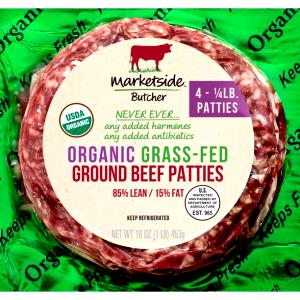 4 oz (112 g) Organic Grass-Fed Ground Beef Patties