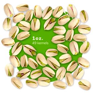 49 kernels (1 oz) Pistachios