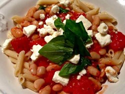 Go Greek with Greek Pasta Combined With Tomatoes and White Beans