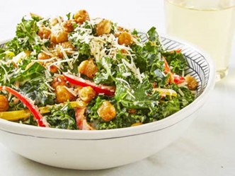 Crunchy Chickpea Kale Caesar Recipe